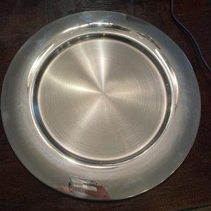 Crate and a Barrel Stainless Steel Chargers (10)